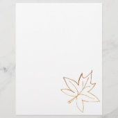 Menu Maple Leaf Edge Fall Wedding (Achterkant)