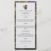 Menu Mardi Gras (Voorkant)