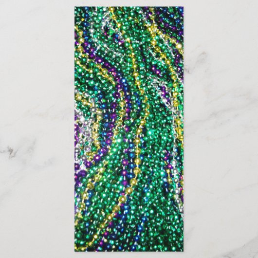 Menu Mardi Gras (Achterkant)