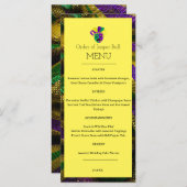 Menu Mardi Gras (Voorkant / Achterkant)