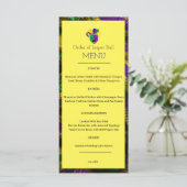 Menu Mardi Gras (Staand voorkant)