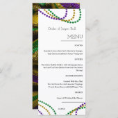 Menu Mardi Gras (Voorkant / Achterkant)