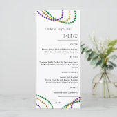 Menu Mardi Gras (Staand voorkant)
