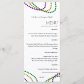 Menu Mardi Gras (Voorkant)