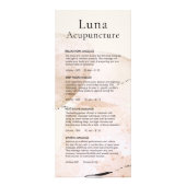 Menu Massage Acupunction Spa Price List (Voorkant)