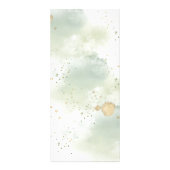 Menu Meadow Green en Gold Botanical Wedding (Achterkant)