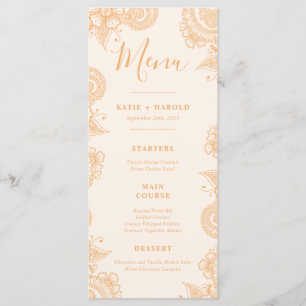 Menu Mehndi Wedding Dinner