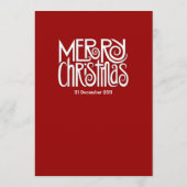 Menu Merry Kerstred Dinner (Achterkant)