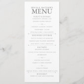 Menu met 4 x 9 inch papaverzaad (Voorkant)