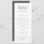 Menu met 4 x 9 inch papaverzaad (Voorkant / Achterkant)