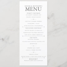 Menu met 4 x 9 inch papaverzaad