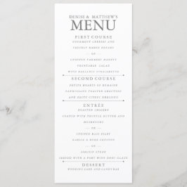 Menu met 4 x 9 inch papaverzaad