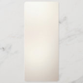 Menu met bloem- en parelversieringen (Achterkant)