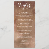 Menu met gastnaam, Earth Tones Waterverf Menu (Voorkant)