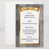 menu met kerstfeestdagen voor goudcatering (Voorkant / Achterkant)