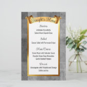 menu met kerstfeestdagen voor goudcatering (Staand voorkant)