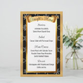 menu met kerstfeestdagen voor goudcatering (Staand voorkant)