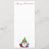 Menu met Kerstman Dwerg (Voorkant)