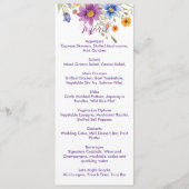 Menu met wilde bloemen (Voorkant)