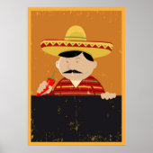 Menu Mexicaanse Chef Cook Poster (Voorkant)
