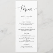 Menu Minimale weddenschap (Voorkant)