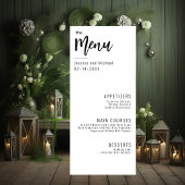 💍 Menu Minimalistisch Elegant