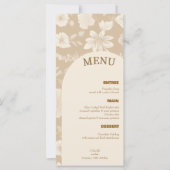 Menu Minimalistisch huwelijk (Voorkant)