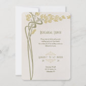  menu Minimalistische Art Nouveau Kaart (Voorkant)