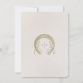  menu Minimalistische Art Nouveau Kaart (Achterkant)