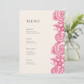 Menu Mod Mehandi Weddenschap (Staand voorkant)