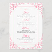 Menu Modern Typografie met Swirls Lijst (Achterkant)