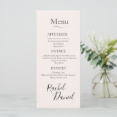 Menu Modern Wedding (Staand voorkant)