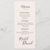 Menu Modern Wedding (Voorkant)