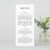 Menu Modern Wedding (Staand voorkant)