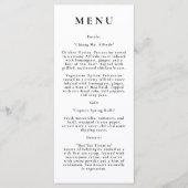 Menu Modern Wedding (Voorkant)