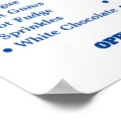 Menu Moderne Ice Cream Parlor Poster (Hoek)