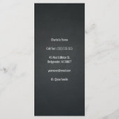 Menu Moderne prijslijst voor zwart-wit en zwart-wi (Achterkant)