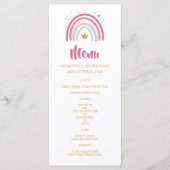 Menu Moderne regenboog op feestdag (Voorkant)