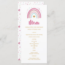 Menu Moderne regenboog op feestdag