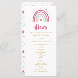 Menu Moderne regenboog op feestdag