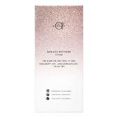 Menu Moderne Roos Gold Glitter Spa Salon Price Lis (Voorkant)