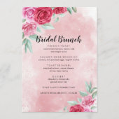 Menu Moderne Rozen Bridal Brunch (Voorkant)