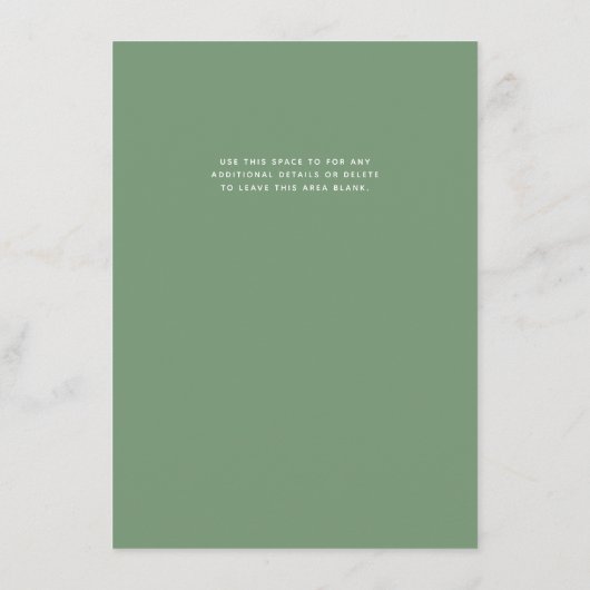 Menu Moderne service voor prijslijst met olievlek- (Achterkant)