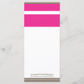 Menu Monogram Baby Rattle Shower (Achterkant)