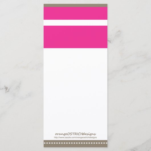 Menu Monogram Baby Rattle Shower (Achterkant)