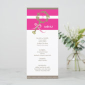 Menu Monogram Baby Rattle Shower (Staand voorkant)