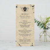 Menu  monogram en gordijngordijn (Staand voorkant)