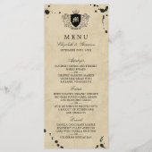 Menu  monogram en gordijngordijn (Voorkant)
