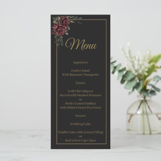 Menu Moody Luxe (Staand voorkant)