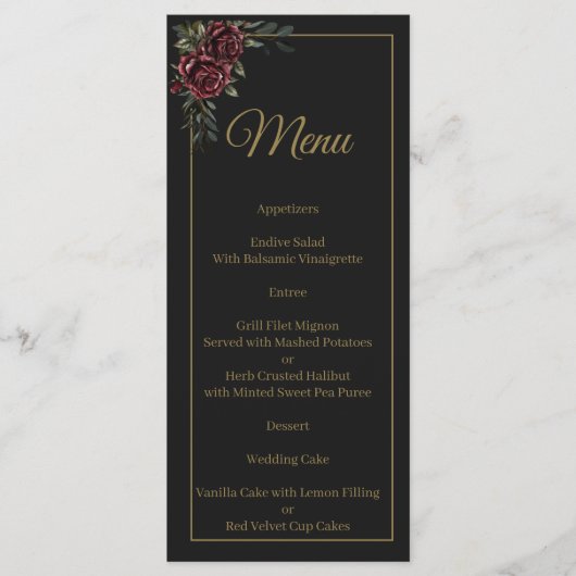 Menu Moody Luxe (Voorkant)